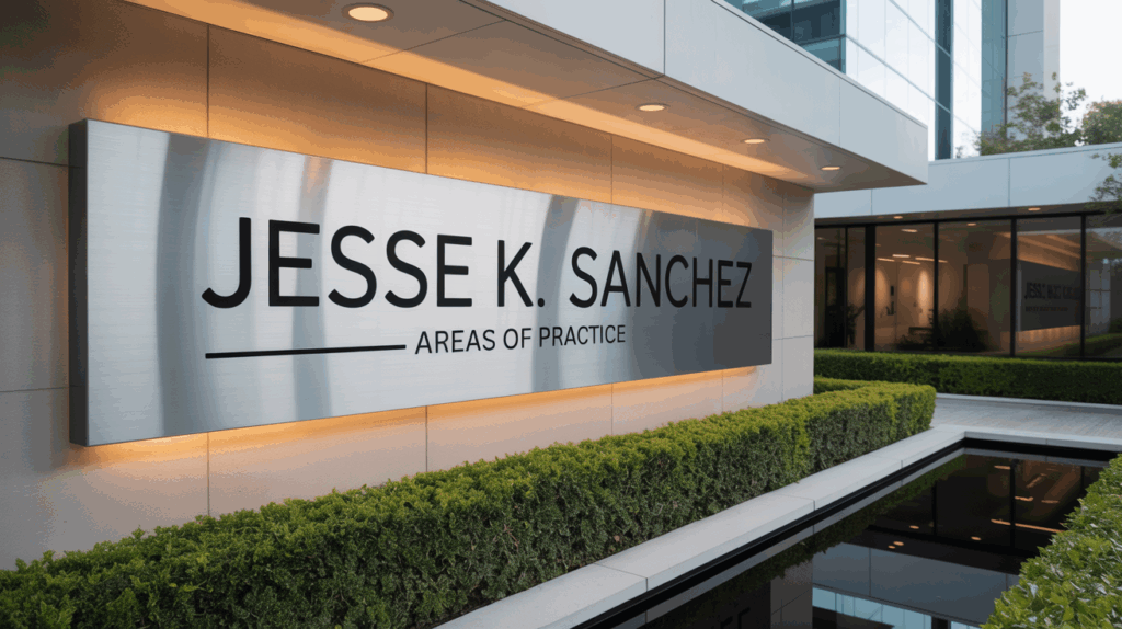 Jesse K. Sanchez - Areas of Practice